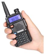 Baofeng UV-5R φορητός πομποδέκτης VHF/UHF dual band 5W σε μαύρο χρώμα