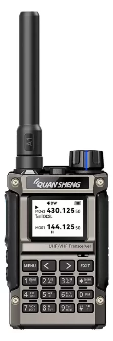 Quansheng UV-K1 Mini Kong Φορητός Πομποδέκτης VHF/UHF 5W, 50-600MHz, Type-C, Airband, NOAA, 200 Κανάλια