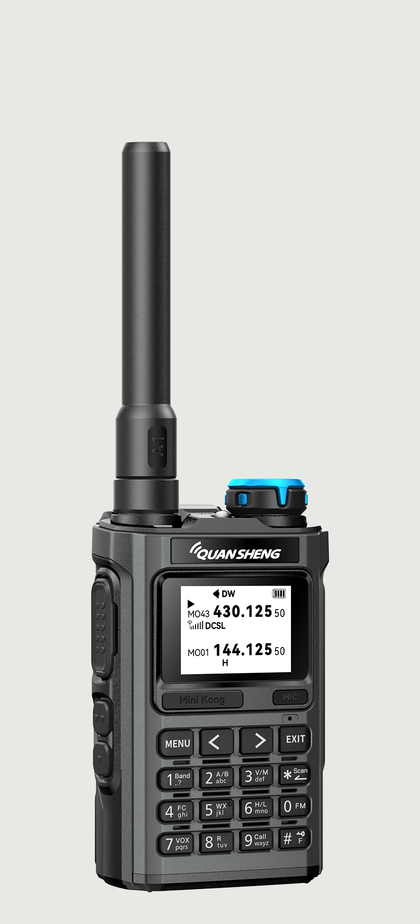 Quansheng UV-K1 Mini Kong Φορητός Πομποδέκτης VHF/UHF 5W, 50-600MHz, Type-C, Airband, NOAA, 200 Κανάλια 4 Quansheng UV-K1 Mini Kong φορητός πομποδέκτης VHF UHF 5W με κοντή μπαταρία
