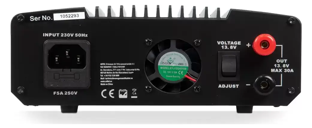 Sadelta SPS-2530D Ψηφιακό Τροφοδοτικό Switching 25A/30A με Display (9-15V) 4 Sadelta SPS-2530D ψηφιακό τροφοδοτικό switching 25A 13.8V με οθόνη