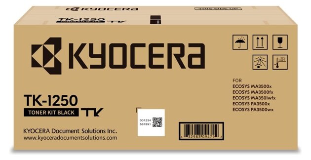 Kyocera TK-1250 γνήσιο μαύρο toner 1T0C3H0NL0