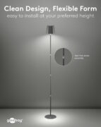 GOOBAY επιτραπέζιο φωτιστικό 76573, RGBW, dimmable, επαναφορτιζόμενο, έως 122.3cm ύψος, μαύρο 24 GOOBAY επιτραπέζιο φωτιστικό 76573, RGBW, dimmable, επαναφορτιζόμενο, έως 122.3cm ύψος, μαύρο 10