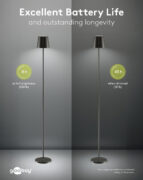 GOOBAY επιτραπέζιο φωτιστικό 76573, RGBW, dimmable, επαναφορτιζόμενο, έως 122.3cm ύψος, μαύρο 25 GOOBAY επιτραπέζιο φωτιστικό 76573, RGBW, dimmable, επαναφορτιζόμενο, έως 122.3cm ύψος, μαύρο 11