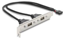 DELOCK κάρτα επέκτασης USB 9pin σε 2x USB 2.0 91800, 480Mbps