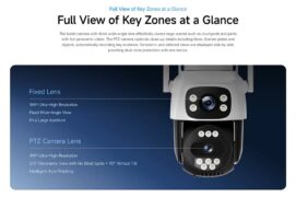VSTARCAM smart ηλιακή κάμερα AG622DR, dual lens, 2MP, 4G, PTZ, SD, IP66 6