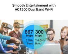 TP-LINK router Archer C6, Wi-Fi 1200Mbps AC1200, MU-MIMO, V6.0 3