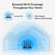 TP-LINK router Archer C6, Wi-Fi 1200Mbps AC1200, MU-MIMO, V6.0 4