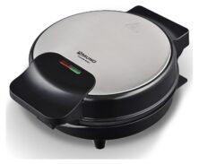 BRUNO ομελετιέρα BRN-0317, 1000W, στρόγγυλη 19cm, βαθιά, inox-μαύρη