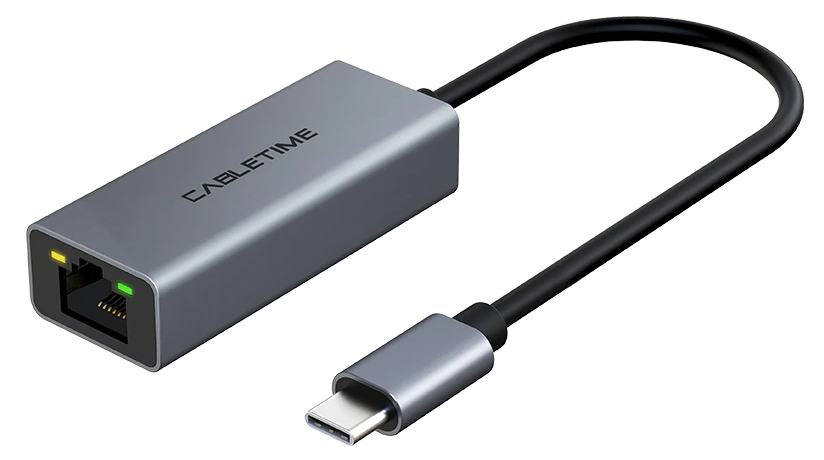 CABLETIME αντάπτορας δικτύου CT-CML100-AG, USB-C, 100Mbps Ethernet, γκρι 3 CABLETIME αντάπτορας δικτύου CT-CML100-AG, USB-C, 100Mbps Ethernet, γκρι