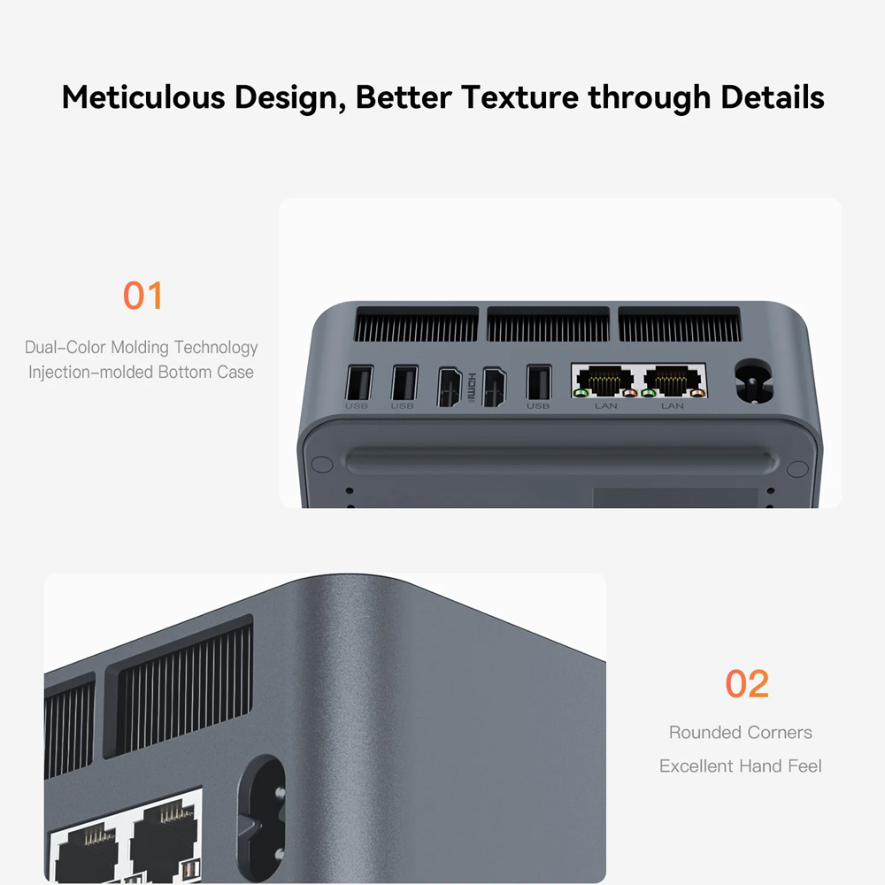 BEELINK mini PC EQR5, AMD 5650U, 16GB, 500GB M.2, Windows 11 Pro 7 BEELINK mini PC EQR5, AMD 5650U, 16GB, 500GB M.2, Windows 11 Pro - Image 5