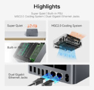 BEELINK mini PC EQR5, AMD 5650U, 16GB, 500GB M.2, Windows 11 Pro 28 BEELINK mini PC EQR5, AMD 5650U, 16GB, 500GB M.2, Windows 11 Pro 10