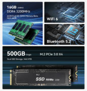 BEELINK mini PC EQR5, AMD 5650U, 16GB, 500GB M.2, Windows 11 Pro 33 BEELINK mini PC EQR5, AMD 5650U, 16GB, 500GB M.2, Windows 11 Pro 15