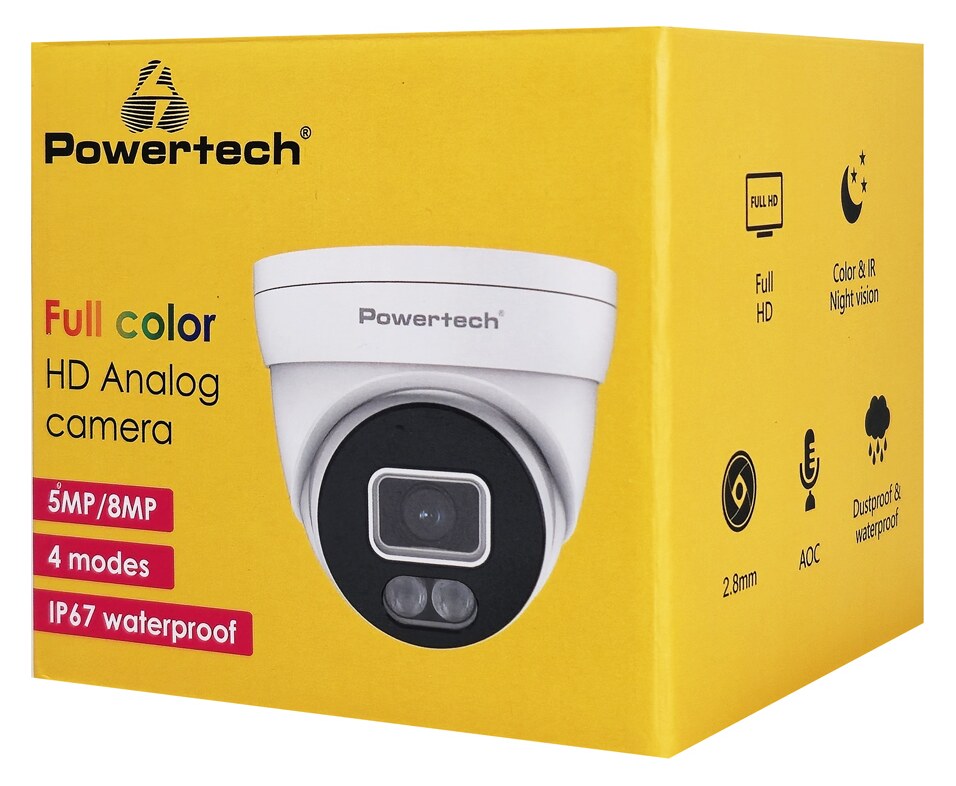 POWERTECH υβριδική κάμερα CCTV PT-1586 με μικρόφωνο & Full Color λειτουργία, 8MP, 2.8mm, IP67 6 POWERTECH υβριδική κάμερα CCTV PT-1586 με μικρόφωνο & Full Color λειτουργία, 8MP, 2.8mm, IP67 - Image 4