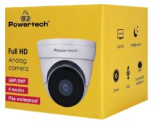 POWERTECH υβριδική κάμερα CCTV PT-1587 με μικρόφωνο & υπέρυθρα, 5MP, 2.8mm, IP66 4