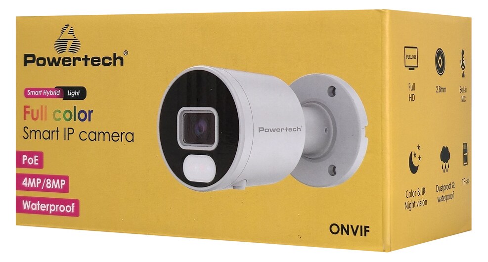 POWERTECH IP κάμερα PT-1594 με μικρόφωνο & Full Color λειτουργία, 8MP, 2.8mm, PoE, IP67 5 POWERTECH IP κάμερα PT-1594 με μικρόφωνο & Full Color λειτουργία, 8MP, 2.8mm, PoE, IP67 - Image 3