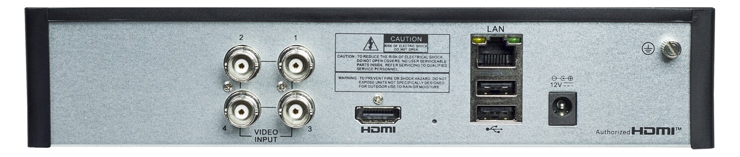 POWERTECH XVR υβριδικό καταγραφικό PT-1595, 5MP, H.264/H.265, 4 κανάλια 4 POWERTECH XVR υβριδικό καταγραφικό PT-1595, 5MP, H.264/H.265, 4 κανάλια - Image 2