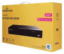 POWERTECH NVR καταγραφικό PT-1598, 8MP, H.264+/H.265+, 8 κανάλια 4