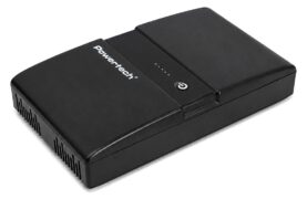 POWERTECH mini DC UPS PT-1634, 36W, 20000mAh, 3x DC, USB/USB-C, PoE/LAN, μαύρο 3
