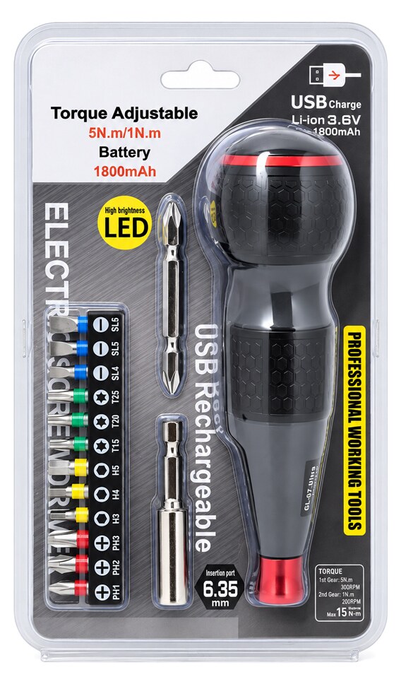 POWERTECH κατσαβίδι μπαταρίας με μύτες PT-1644, LED φακός, 1800mAh 7 POWERTECH κατσαβίδι μπαταρίας με μύτες PT-1644, LED φακός, 1800mAh - Image 5
