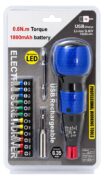 POWERTECH κατσαβίδι μπαταρίας με μύτες PT-1645, LED φακός, 1800mAh 5