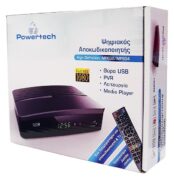 POWERTECH ψηφιακός δέκτης MPEG4 PT-370, DVB-T2, SCART & HDMI, προγρ. control 4 POWERTECH ψηφιακός δέκτης MPEG4 PT-370, DVB-T2, SCART & HDMI, προγρ. control 1