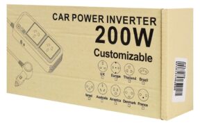 POWERTECH inverter αυτοκινήτου PTL-029, 200W, 12V/24V DC σε 2x 110V/220V AC, με 2x USB-C/2x USB 9