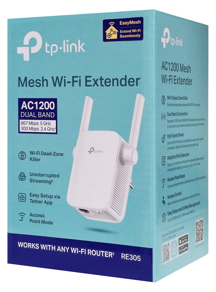TP-LINK AC1200 Wi-Fi Range Extender RE305, dual band, V4.40 8 TP-LINK AC1200 Wi-Fi Range Extender RE305, dual band, V4.40 - Image 6