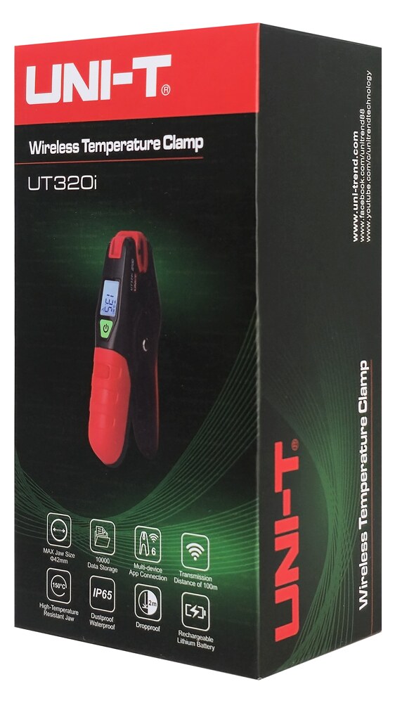 UNI-T ασύρματο θερμόμετρο σωλήνων UT320i, -50°C έως 150°C 7 UNI-T ασύρματο θερμόμετρο σωλήνων UT320i, -50°C έως 150°C - Image 5