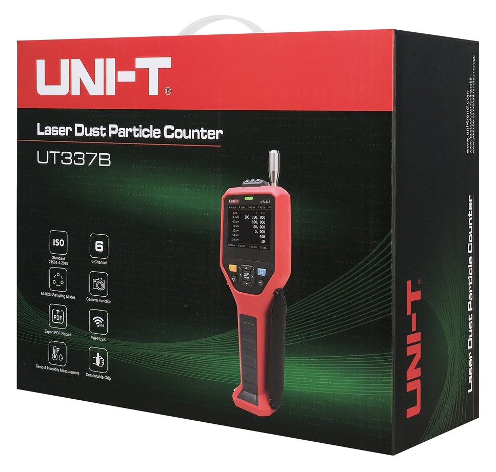 UNI-T μετρητής σωματιδίων αέρα UT337B, 0.3-10μm, WiFi 11 UNI-T μετρητής σωματιδίων αέρα UT337B, 0.3-10μm, WiFi - Image 9