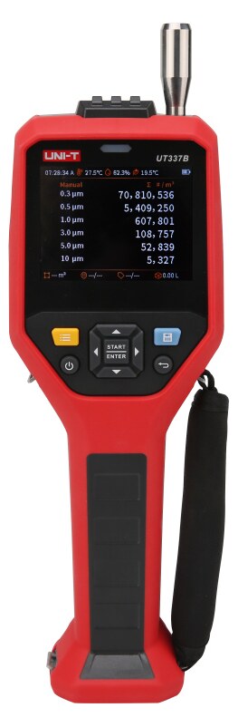 UNI-T μετρητής σωματιδίων αέρα UT337B, 0.3-10μm, WiFi 3 UNI-T μετρητής σωματιδίων αέρα UT337B, 0.3-10μm, WiFi