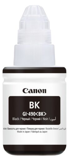 Canon GI-490 Γνήσιο Μελάνι Μαύρο 0663C001 (PIXMA G3400 / G2400 / G1400 / G4400) 6.000 Σελίδες