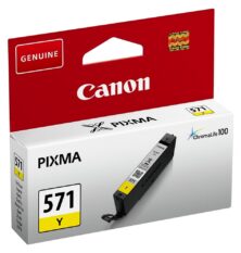 Canon CLI-571Y Γνήσιο Μελάνι Yellow 0388C001 (Pixma MG5750 / MG6850 / MG7750 / TS5050) 347 Σελίδες