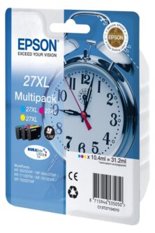 Epson 27XL Γνήσιο Μελάνι Color C13T27154012 (WorkForce WF-3620 / WF-3620DWF / WF-3640DTWF / WF-7110DTW) 1.100 Σελίδες