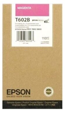 Epson T602B Γνήσιο Μελάνι Magenta C13T602B00 (Stylus Pro 7800 / Stylus Pro 7880 / Stylus Pro 9800 / Stylus Pro 9880) 110ml