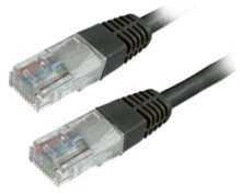 MediaRange Καλώδιο Δικτύου UTP Cat.6 RJ45 1m Μαύρο