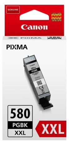 Canon PGI-580PGBKXXL Γνήσιο Μελάνι Μαύρο 1970C001 (Pixma TS6150 / TS8150 / TR7550 / TR8550) 600 Σελίδες