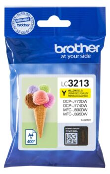 Brother LC-3213Y Γνήσιο Μελάνι Yellow LC3213Y (DCP-J572DW / DCP-J772DW / MFC-J491DW / MFC-J890DW) 400 Σελίδες