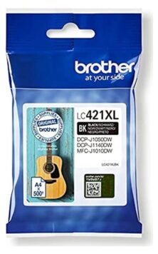 Brother LC-421XL Γνήσιο Μελάνι Μαύρο LC421XLBK (DCP-J1050DW / DCP-J1140DW / DCP-J1800DW / MFC-J1010DW) 500 Σελίδες