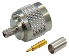 N Αρσενικό Crimp RG58 Teflon Tin TP2-044 JYC 1 N αρσενικό βύσμα crimp RG58 teflon TP2-044 JYC