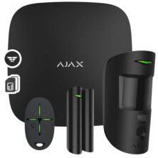 Ajax StarterKit Cam Plus μαύρο ασύρματος συναγερμός