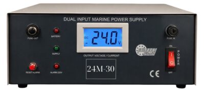 24M-30 Σταθεροποιημένο Τροφοδοτικό Marine 2 Εισόδων (Dual Input) 30A με Buzzer-alarm