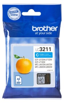 Brother LC3211 Γνήσιο Μελάνι Cyan LC3211C (DCP-J572DW / DCP-J772DW / DCP-J774DW / MFC-J491DW) 200 Σελίδες