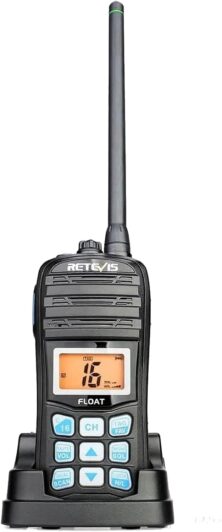 Retevis RT55 Φορητός VHF Marine 5W, Floating, Αδιάβροχος IP67, Tri-Watch, Μπαταρία 1200mAh (1 τμχ)