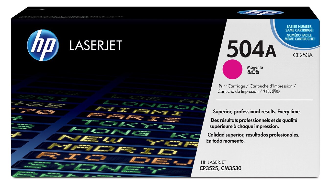 HP 504A Γνήσιο Toner Magenta CE253AC (Color LaserJet CM3530 MFP / CM3530fs MFP / CP3525 / CP3525dn) 7.000 Σελίδες 3 HP 504A Γνήσιο Toner Magenta CE253AC (Color LaserJet CM3530 MFP / CM3530fs MFP / CP3525 / CP3525dn) 7.000 Σελίδες