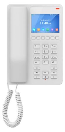 GHP630 Λευκό Τηλέφωνο Ξενοδοχείου VoIP με Έγχρωμη Οθόνη και PoE