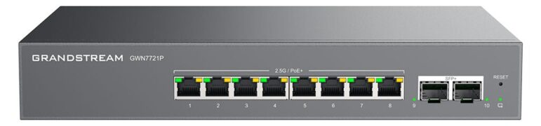 GWN7721P 10-Port Gigabit PoE Managed Switch με SFP+ 1
