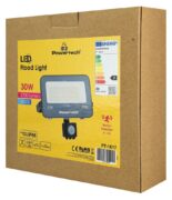 POWERTECH LED προβολέας PT-1617 με αισθητήρα κίνησης, 30W, 4000K, 2700lm, IP66, 2.5KV 3