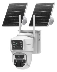 SECTEC smart ηλιακή κάμερα ST-537-6MAOV, dual lens, 3MP, WiFi, SD, PTZ, IP66