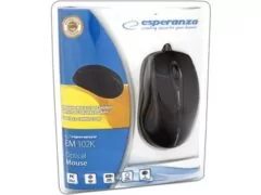 Esperanza Sirius Ενσύρματο Ποντίκι EM-102K Μαύρο (EM102K) 1