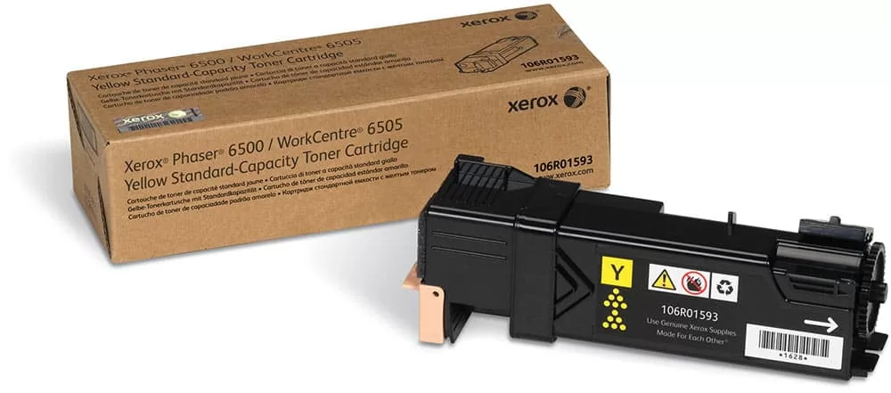 Xerox toner cartridge yellow (106R01593, 106R1593) Phaser 6500 DN 1000pgs 1 Xerox toner cartridge yellow (106R01593, 106R1593) Phaser 6500 DN 1000pgs